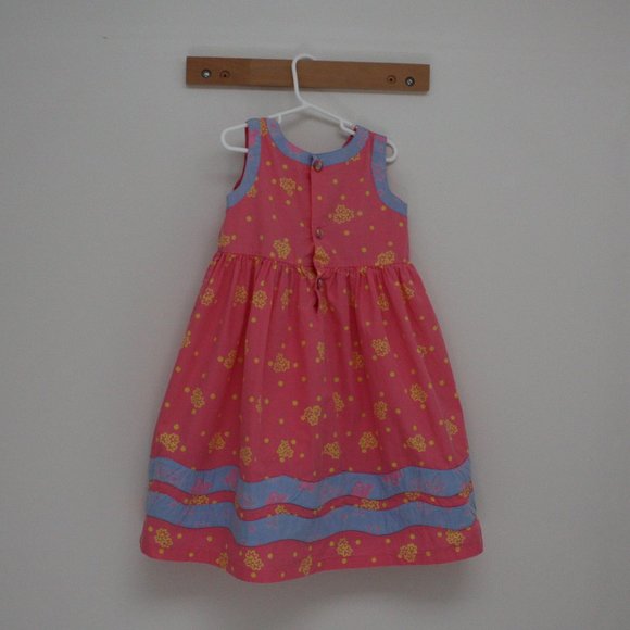 Young Colors Coral Pink Dress Girls Size 6 - Picture 5 of 10